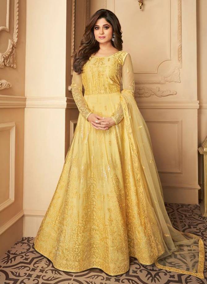 AASHIRWAD PEACOCK Fancy Designer Stylish Heavy Wedding Wear Butterfly Net With Front And Back Embroidery Work Salwar Suit Collection